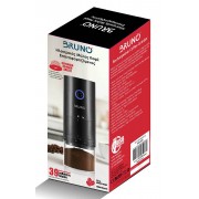 BRUNO BRN-0256 Ηλεκτρικός Μύλος Καφέ επαναφορτιζόμενος με 39 επίπεδα άλεσης, μαύρος