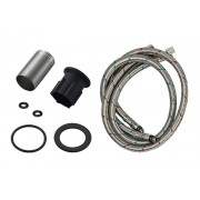 BRUNO μπαταρία πάγκου κουζίνας BRN-0263, αναμεικτική, μαύρη/ασημί