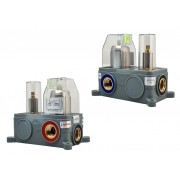 BRUNO σετ κεφαλή ντους με τηλέφωνο BRN-0264, αναμεικτική, εντοιχισμού, ασημί