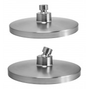 BRUNO κεφαλή ντους BRN-0267, πλαστική, στρογγυλή, Φ 20cm, ασημί