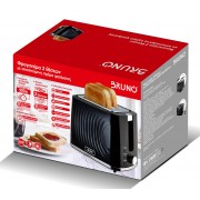 BRUNO φρυγανιέρα BRN-0274, 2 θέσεων, 900W, με σχάρα ψησίματος, μαύρη