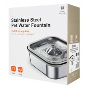 BRUNO αυτόματη ποτίστρα για κατοικίδια BRN-0279, ανοξείδωτη, 4L, ασημί