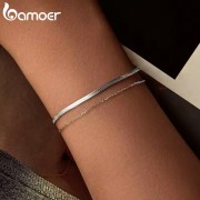 BAMOER βραχιόλι BSB193, ασήμι 925, ασημί BAMOER βραχιόλι BSB193, ασήμι 925, ασημί