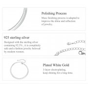 BAMOER βραχιόλι BSB193, ασήμι 925, ασημί BAMOER βραχιόλι BSB193, ασήμι 925, ασημί