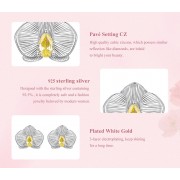 BAMOER σκουλαρίκια καρφωτά BSE1170 με κυβική ζιρκόνια, ασήμι 925, ασήμι