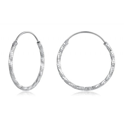 BAMOER σκουλαρίκια κρίκοι BSE1178-L, ασήμι 925, 2.6cm, ασημί