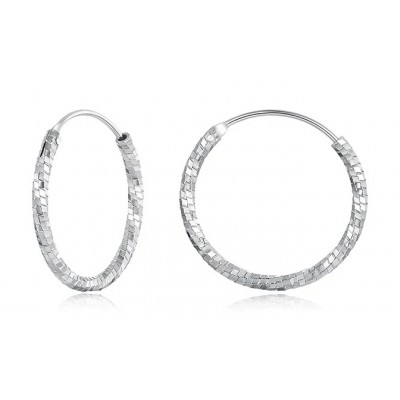 BAMOER σκουλαρίκια κρίκοι BSE1178-M, ασήμι 925, 2.1cm, ασημί