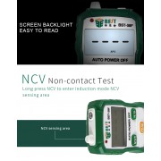 BEST ψηφιακό πολύμετρο BST-58F με NCV, DC/AC, current, auto power off