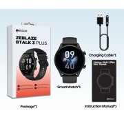 ZEBLAZE smartwatch Btalk 3 Plus, heart rate, 1.39" IPS, μαύρο