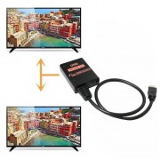 HDMI splitter CAB-H156, 2 σε 1, 4K/60Hz, HDR/HDCP, 50cm, μαύρο