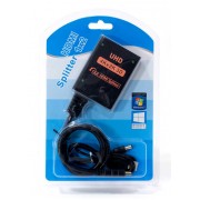 POWERTECH HDMI splitter CAB-H173, 1-in σε 2-out, 4K/30Hz, HDR/HDCP, μαύρο