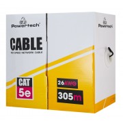 POWERTECH καλώδιο δικτύου CAB-N288, Cat 5e U/UTP, CCA, 26AWG, 305m, γκρι