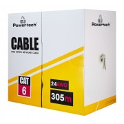 POWERTECH καλώδιο δικτύου CAB-N292, Cat 6 U/UTP, CCA, 24AWG, 305m, γκρι