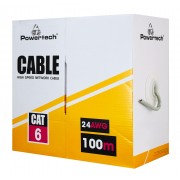 POWERTECH καλώδιο δικτύου CAB-N293, Cat 6 U/UTP, CCA, 24AWG, 100m, μαύρο