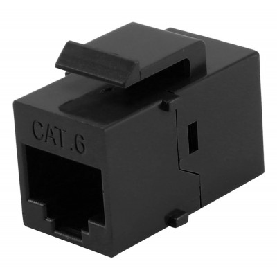 POWERTECH Keystone module RJ45 CAB-N425, CAT 6 UTP, μαύρο