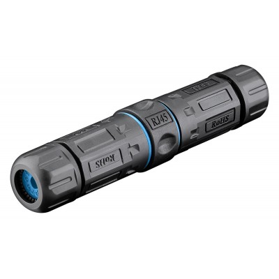 POWERTECH αδιάβροχος σύνδεσμος RJ45 CAB-N427, CAT 6, IP68, μαύρος