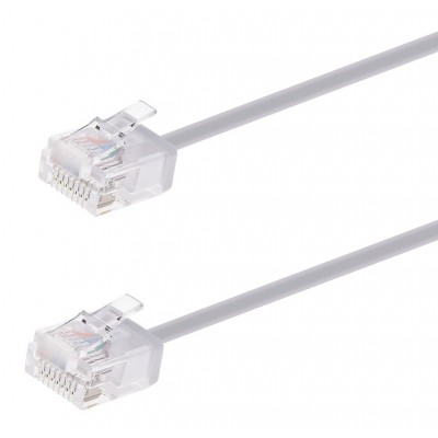 POWERTECH καλώδιο δικτύου CAB-N443, Cat 6A U/UTP, ultra slim, copper, 500MHz, 5m, γκρι