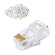 POWERTECH βύσμα RJ45 CAB-N446, Cat 6/6a UTP, διάφανο, 50τμχ