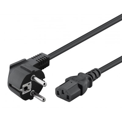 POWERTECH καλώδιο τροφοδοσίας PC CAB-P016, 3x 0.50mm², 1.5m, μαύρο