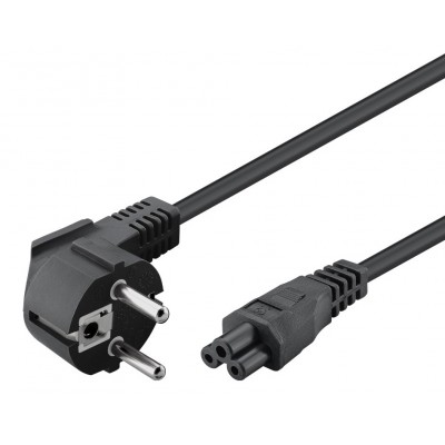 POWERTECH καλώδιο τροφοδοσίας CAB-P035, copper, 3x 0.5mm, 1.5m, μαύρο