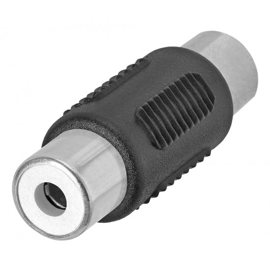 POWERTECH αντάπτορας RCA θηλυκό σε θηλυκό CAB-R021, μαύρος POWERTECH αντάπτορας RCA θηλυκό σε θηλυκό CAB-R021, μαύρος