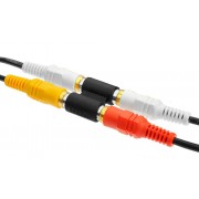 POWERTECH αντάπτορας 2x RCA θηλυκό σε θηλυκό CAB-R022, μαύρος POWERTECH αντάπτορας 2x RCA θηλυκό σε θηλυκό CAB-R022, μαύρος