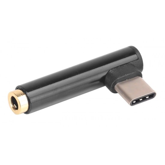 POWERTECH αντάπτορας USB-C σε 3.5mm θηλυκό CAB-UC028, μαύρος POWERTECH αντάπτορας USB-C σε 3.5mm θηλυκό CAB-UC028, μαύρος
