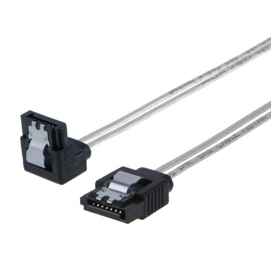 POWERTECH Καλώδιο SATA III 7pin σε 7pin 90° CAB-W034, flat, 0.3m POWERTECH Καλώδιο SATA III 7pin σε 7pin 90° CAB-W034, flat, 0.3m