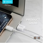 CELEBRAT καλώδιο Lightning σε USB CB-24L, 12W, 1.2m, λευκό