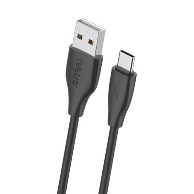 CELEBRAT καλώδιο USB-C σε USB CB-31A, 3A, 480Mbps, 1m, μαύρο