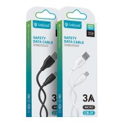CELEBRAT καλώδιο micro USB σε USB CB-31, 3A, 480Mbps, 1m, μαύρο
