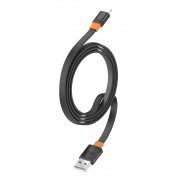 CELEBRAT καλώδιο Lightning σε USB CB-33L, flat, 12W, 1m, μαύρο