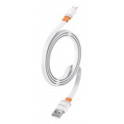 CELEBRAT καλώδιο micro USB σε USB CB-33M, flat, 10.5W, 1m, λευκό