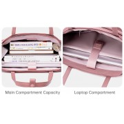 CHANTRIA γυναικεία τσάντα ώμου CB00789 για laptop 15.6", 12L, μωβ