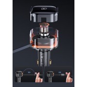 USAMS φορτιστής αυτοκινήτου US-CC219 καλώδιο USB-C/Lightning 30W, μαύρος