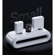 USAMS φορτιστής τοίχου CC263, USB & USB-C, 30W, GaN, μαύρος
