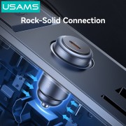 USAMS φορτιστής αυτοκινήτου CC321, USB-C, 30W, γκρι