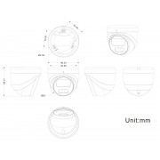 LONGSE IP κάμερα CMSB-2FCV2RC-28PMTF με μικρόφωνο, 2MP, 2.8mm, αδιάβροχη IP67, PoE