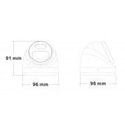 LONGSE IP κάμερα CMSBFCV5RC-28PM με μικρόφωνο, 5MP, 2.8mm, αδιάβροχη IP67, PoE