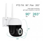 VSTARCAM smart κάμερα CS662, 3MP, WiFi, PTZ, SD, IP66