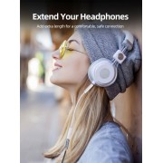 CABLETIME καλώδιο προέκτασης ήχου 3.5mm CT-AE35M, gold plated, 2m, μαύρο