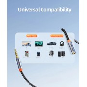 CABLETIME καλώδιο προέκτασης ήχου 3.5mm CT-AE35M, gold plated, 2m, μαύρο