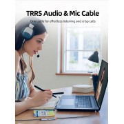 CABLETIME καλώδιο προέκτασης ήχου 3.5mm CT-AE35M, gold plated, 3m, μαύρο