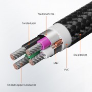 CABLETIME καλώδιο USB σε USB Type B CT-AMBM1, 480Mbps, 3m, μαύρο