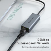 CABLETIME αντάπτορας δικτύου CT-AML1000, USB, 1000Mbps Ethernet, γκρι