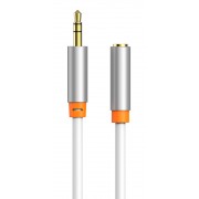 CABLETIME καλώδιο προέκτασης ήχου 3.5mm CT-AV311-P12G, gold plated, 3m, λευκό