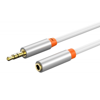 CABLETIME καλώδιο προέκτασης ήχου 3.5mm CT-AV311-P12G, gold plated, 3m, λευκό