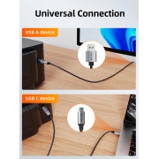 CABLETIME αντάπτορας USB-C σε USB Type B CT-CFBM2-AG, 480Mbps, γκρι