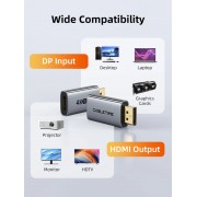 CABLETIME αντάπτορας DisplayPort σε HDMI CT-DMHF4K-AG3, 4K/30Hz, γκρι