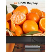 CABLETIME docking station CT-HBP2-AG7, 7 θυρών, USB-C, 4K, 100W, γκρι